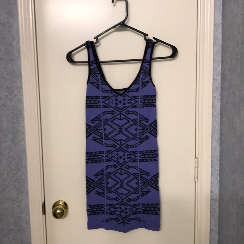 Free People tribal print bodycon dress